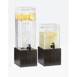 Midnight Bamboo Acrylic Beverage Dispensers