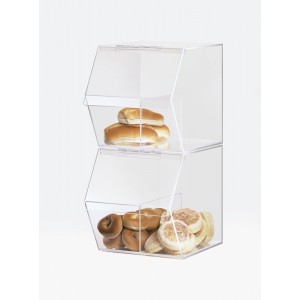 Classic Stackable Acrylic Food Bin with Divider