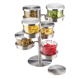 6 Tier Revolving Chilled Mixology Display