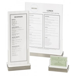 Luxe Signage and Menu Holders