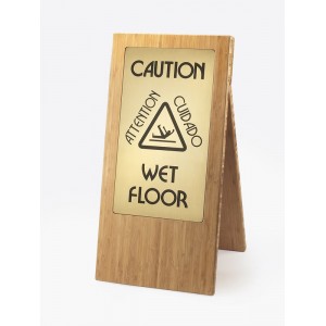 Bamboo Wet Floor Sign