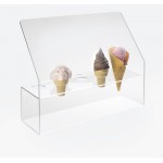 Acrylic Cone Holder with Slanted Guard