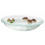Glacier Iced Oval Bowl with Tray